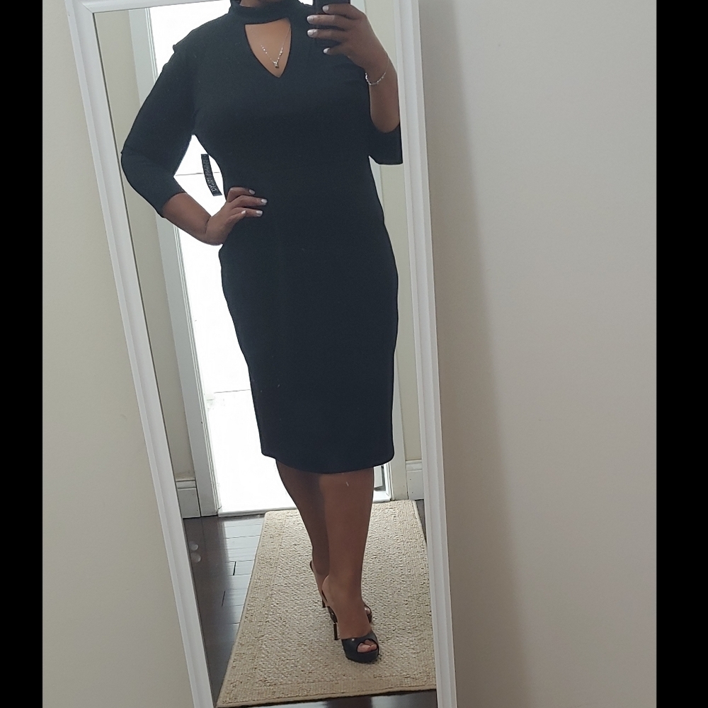 NWT New York & Co Black Sheath Dress